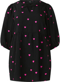 Tunic with hearts and 3/4 sleeves