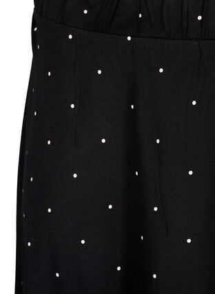 Zizzifashion 2-pack skirt in viscose, Black / Black W. dot, Packshot image number 2