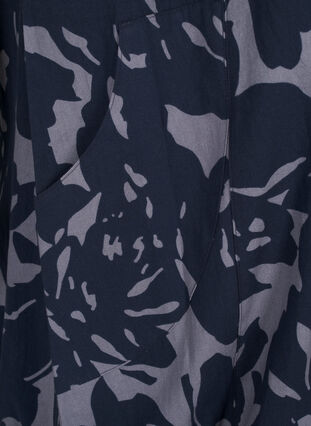 Zizzifashion Short-sleeved, printed cotton dress, Skyrocket AOP, Packshot image number 3