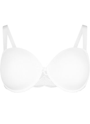 Zizzifashion Moulded bra with mesh, Bright White, Packshot image number 0