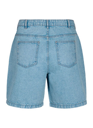 Zizzifashion High waist denim shorts, Light Blue Denim, Packshot image number 1
