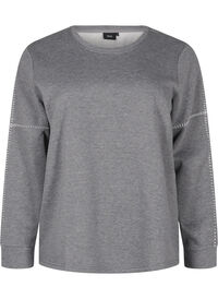 Sweatshirt with contrast stitching