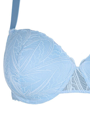 Zizzifashion Molded lace bra with underwire, Clear Sky, Packshot image number 2
