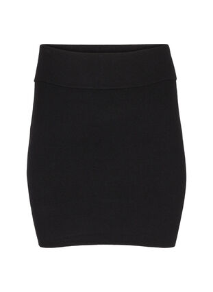 Zizzifashion Knitted skirt, Black, Packshot image number 0