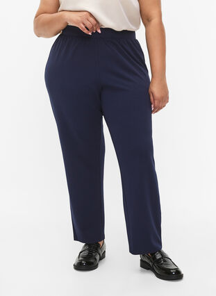 Zizzifashion FLASH - Trousers with straight fit, Black Iris, Model image number 2