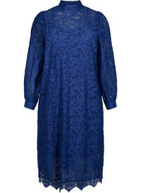 Best price - Long-sleeved lace dress with high neck