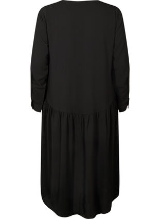 Zizzifashion Midi dress with long sleeves, Black, Packshot image number 1