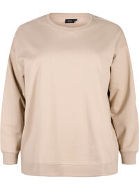 Sweatshirt with a round neck