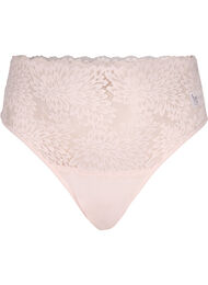 Lace g-string with high waist, Peach Blush, Packshot