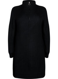 FLASH - Knitted dress with high neck