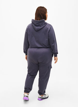 Zizzifashion Sweatpants with cargo pockets, Ombre Blue, Model image number 1