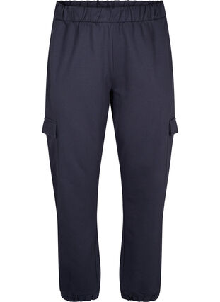 Zizzifashion Sweatpants with cargo pockets, Ombre Blue, Packshot image number 0
