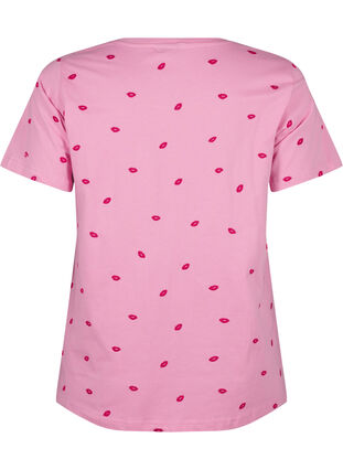 Zizzifashion Organic cotton T-shirt with lemons, Rose Bl. Lips Emb. , Packshot image number 1