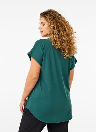 Zizzifashion V-neck training t-shirt, Bistro Green, Model image number 1