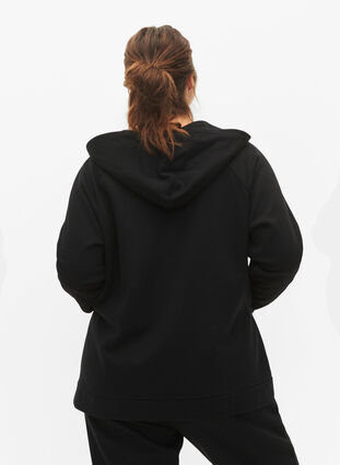 Zizzifashion Hooded Sweatshirt, Black, Model image number 1