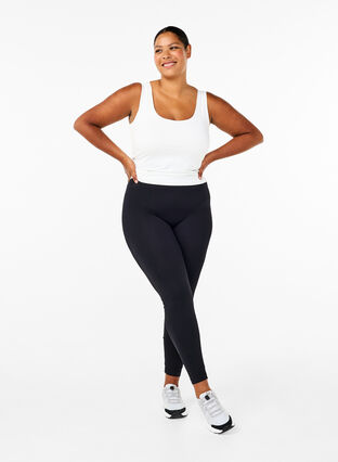 Zizzifashion Seamless basic leggings, Black, Model image number 3