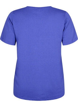 Zizzifashion FLASH - T-shirt with v-neck, Royal Blue, Packshot image number 1
