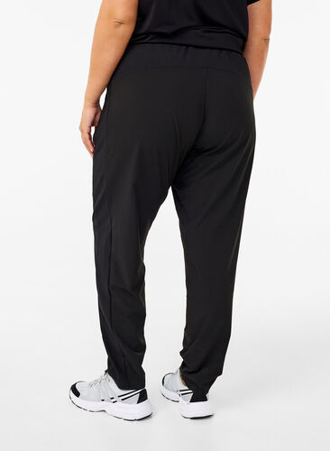 Zizzifashion Lightweight training trousers with pockets, Black, Model image number 1