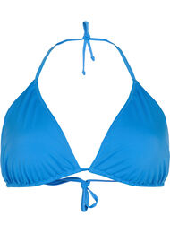 Solid color triangle bikini top, Nebulas Blue, Packshot