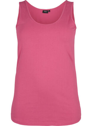 Zizzifashion Solid color basic top in cotton, Malaga, Packshot image number 0