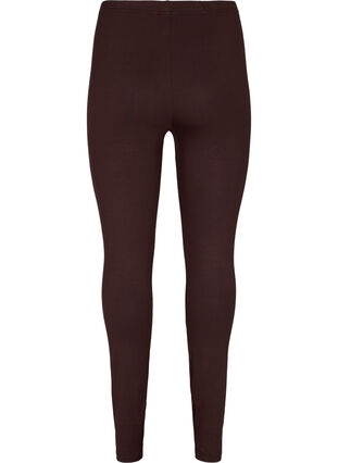 Zizzifashion Basic viscose leggings, Coffee Bean, Packshot image number 1