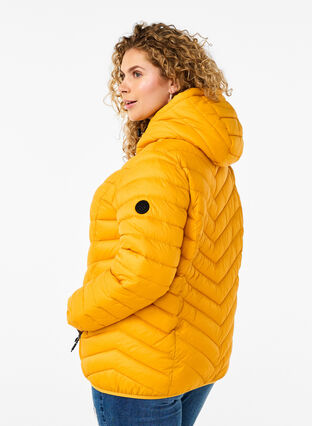 Zizzifashion Lightweight jacket with hood, Golden Orange, Model image number 1