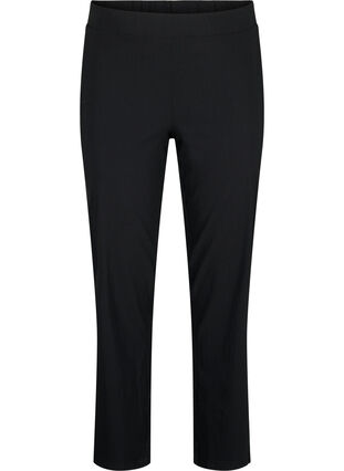 Zizzifashion Stretchy pants in viscose, Black, Packshot image number 0