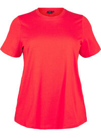 Basic cotton T-shirt with round neck