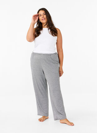 Zizzifashion Night trousers with pockets, Striped DGM , Model image number 0