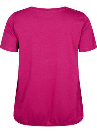 Zizzifashion Short sleeve cotton t-shirt with elasticated edge, Festival F W. Live, Packshot image number 1