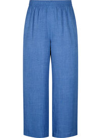 Loose trousers with elasticated waistband and pockets