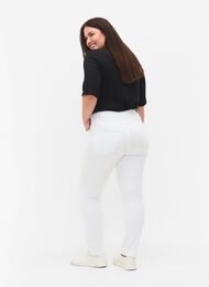 Slim fit Emily jeans with normal waist, White, Model