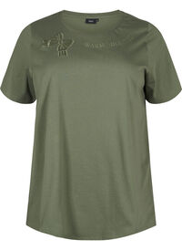 Organic cotton T-shirt with bow detail