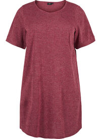 T-shirt dress with pockets and short sleeves