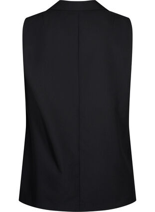 Zizzifashion Vest with collar and pockets, Black, Packshot image number 1