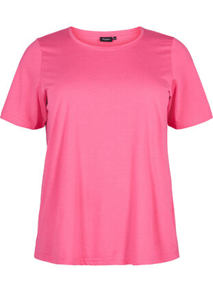 Zizzifashion FLASH - T-shirt with round neck, Hot Pink, Packshot image number 0