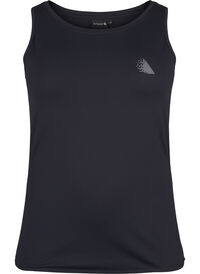 Tight-fitting training top with inner silicone edge