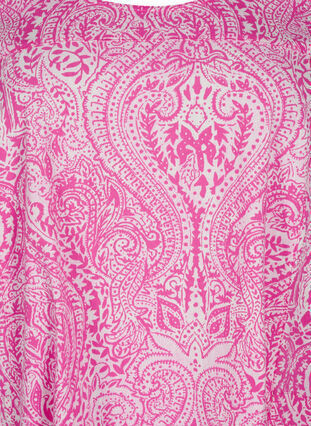 Zizzifashion Short-sleeved, printed cotton dress, Shocking P. Paisley , Packshot image number 2