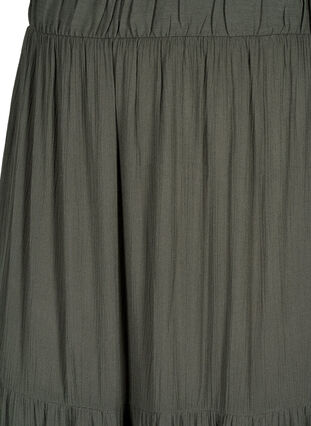 Zizzifashion Long skirt with elasticated waist, Thyme, Packshot image number 2