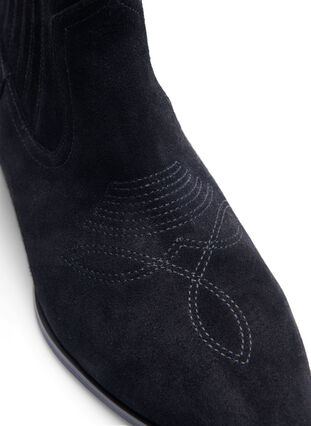 Zizzifashion Wide fit - Suede ankle boot, Black, Packshot image number 2