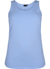 Solid color basic top in cotton