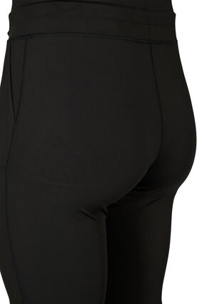 Zizzifashion Tight-fitting training shorts with pockets, Black, Packshot image number 3