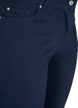 Zizzifashion Capris with broderie anglaise, Dark Blue, Packshot image number 2