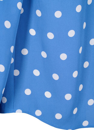 Zizzifashion Dotted shirt with ruffles, River S. White Dot, Packshot image number 3